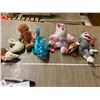 Image 1 : Stuffed Animals includes unicorn, seahorse, spider, sock monkey, gingerbread man, walrus, shark