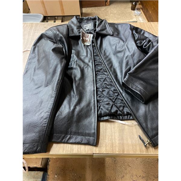 New Small Outer Boundary Leather Jacket