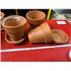 Image 8 : Lot Garden small clay pots, with dish, kids garden hoe, pond fish with air pump