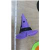 Image 14 : Lot Halloween Felt Witch Hats, Floating Candles, Eyeball Decorations, Adult Nautical Doll Costume