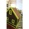 Image 11 : 36x33x15" Wood Doll House with drawer, Cupcake 12" Wooden Stool