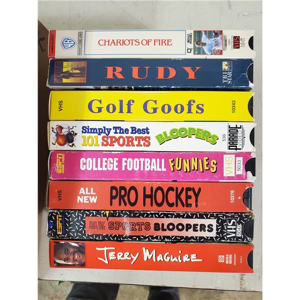 lot of VHS tapes