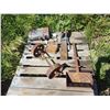 Image 1 : Lot Rustic Metal Items & Winch & Tank