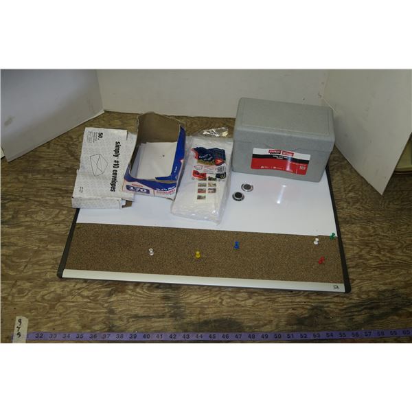 Whiteboard & Cork Board & Envelopes
