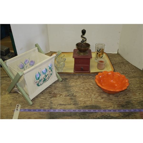 Vintage Coffee Grinder & Décor Etc.