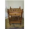 Image 1 : Small Wood End Table With Drawer