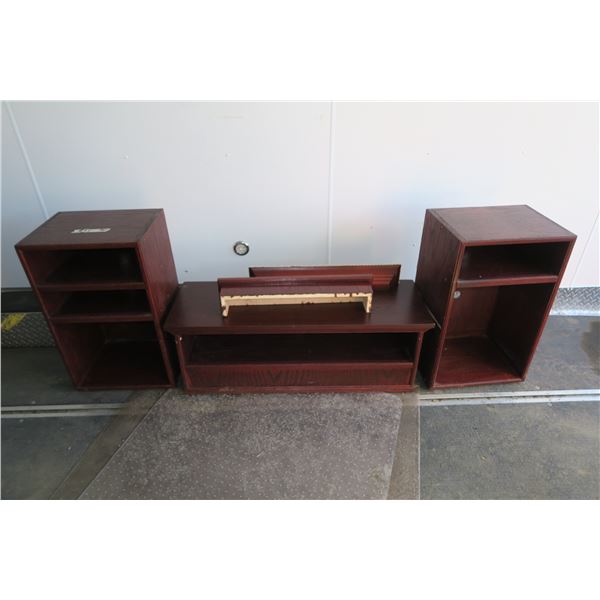 Set of Wooden Shelves 25 X 16 X 13 (Sides) & 39 X 13 X 14 Inch
