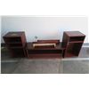 Image 1 : Set of Wooden Shelves 25 X 16 X 13 (Sides) & 39 X 13 X 14 Inch