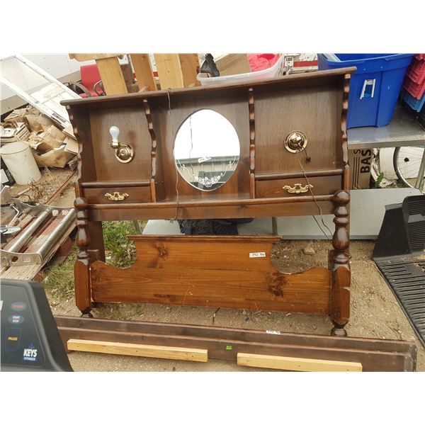 Vintage Bed Frame 64" (Headboard 51 Inch Tall)