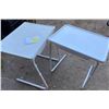 Image 1 : Lot 2 Adjustable Folding Tables, Table Surface 20"X15"