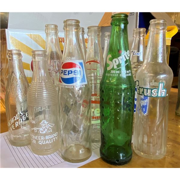 Lot Glass Pop Bottles