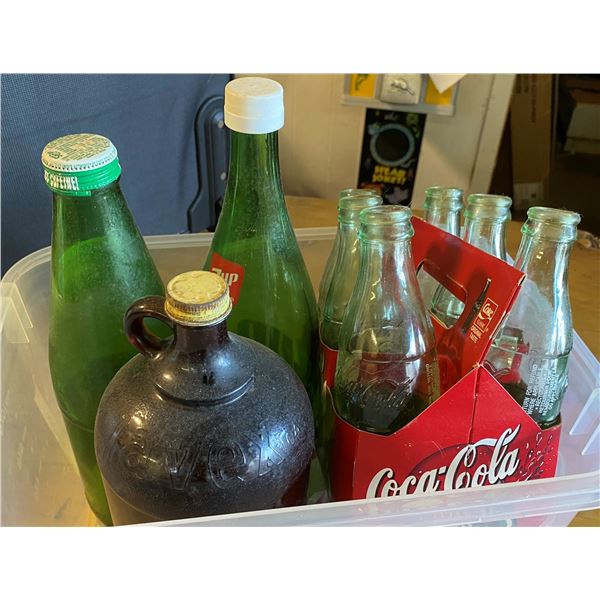 Lot Assorted Glass Bottles, Capper for Crown Caps