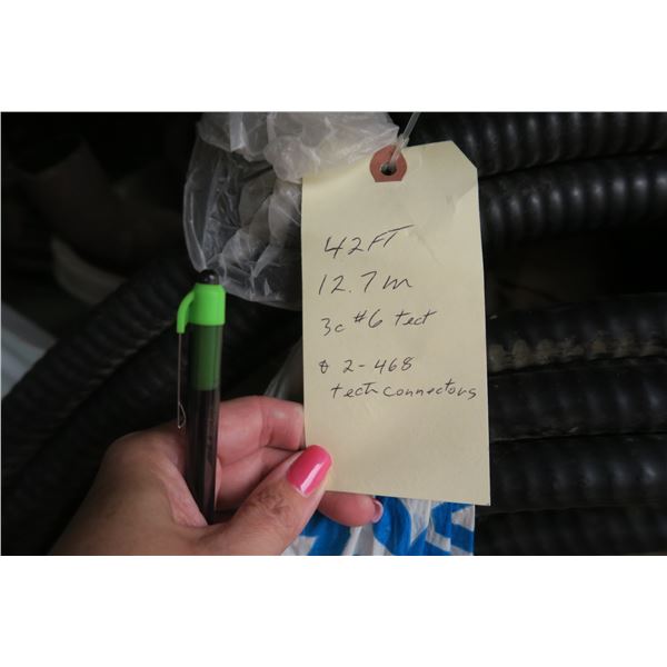 14ft Covered Cables & 4 Connectors