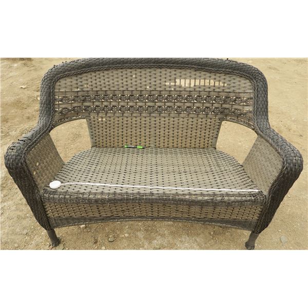 Wicker Patio Love Seat