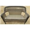 Image 1 : Wicker Patio Love Seat