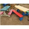 Image 1 : Lot Kids Picnic Tables