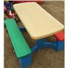 Image 6 : Lot Kids Picnic Tables