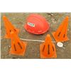 Image 6 : Lot Kids Toys Push Bubble Mower, Hard Hat, Orange Cones