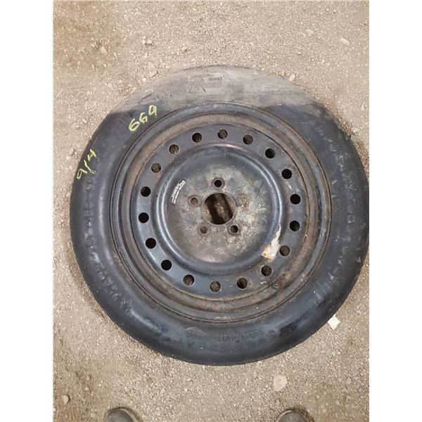 Spare Tire 135/90/R17 On 5 Bolt Rim