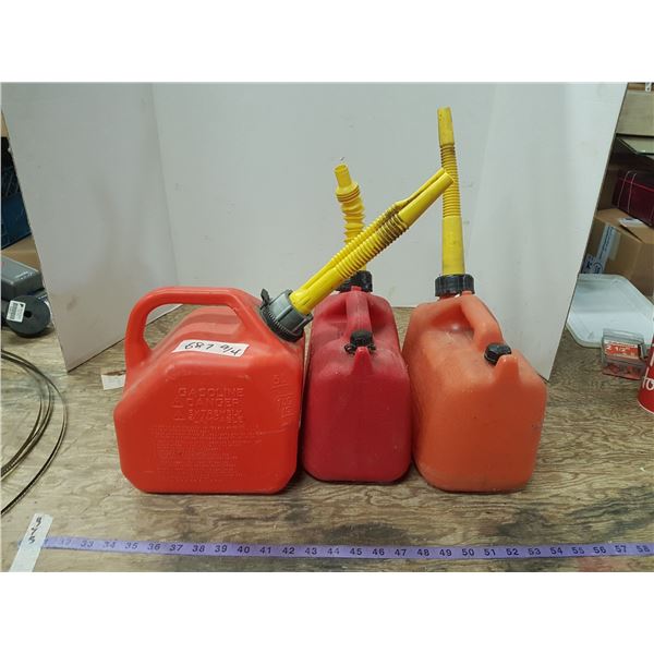 3 Gas Cans