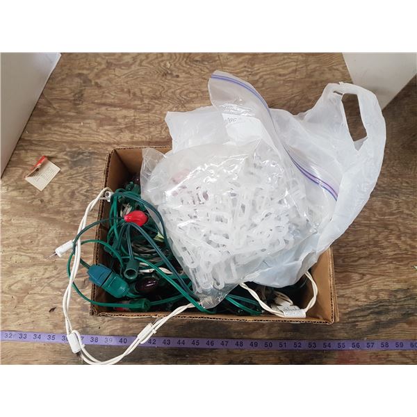 Lot Christmas Lights & Hangers