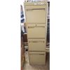 Image 1 : 4 Drawer Metal Filing Cabinet 15 X 18 X 52 Inch