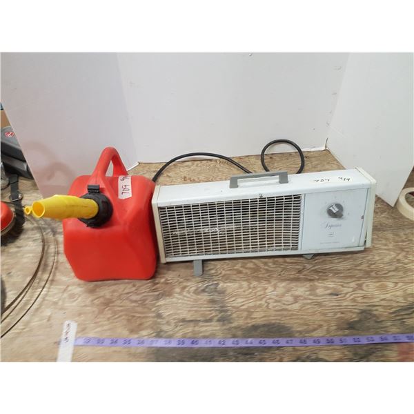 Heater & Gas Can