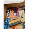 Image 7 : Lot Assorted Toys, Microscope, Tech Deck Ramps, cars, Scooby Doo Tin with Latch