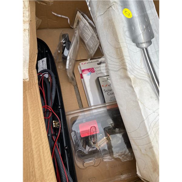 Lot Car Accessories - 2 Solar Charge Controllers, 2 Washer Pumps, Tail Latch with Keys, F350 Super D