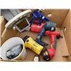 Image 2 : Lot Tools Flashlights, Foot Pump, Garden Hose Reel
