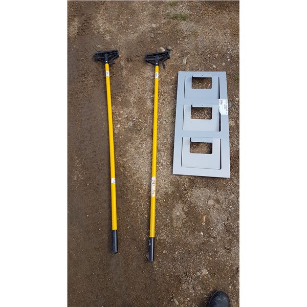 2 Mop Handles & Misc. Ikea Item