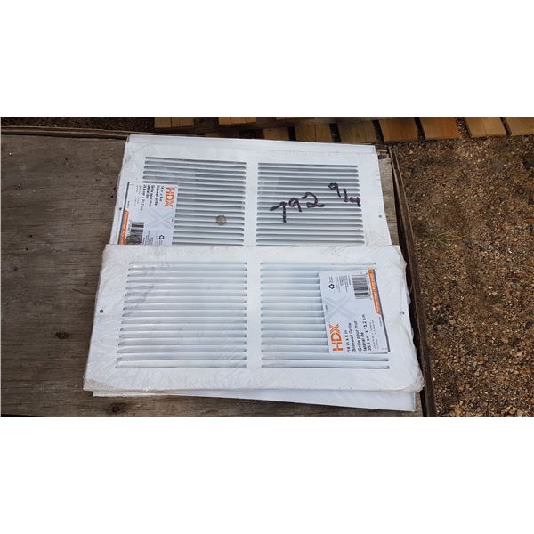 6 X Thin Sidewall Grills / Return Air Grills (New)