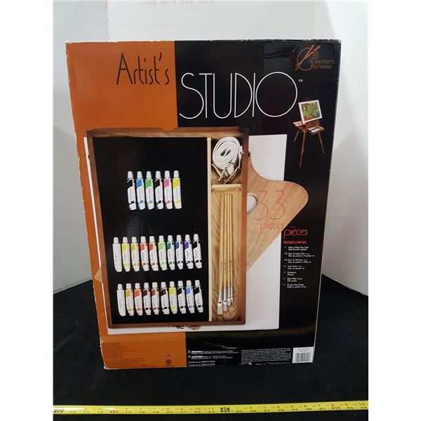 Artist Studio Easel & Paints (Brand New)