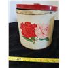 Image 9 : Box of Canisters (Kitchen) & Cake Pan Yellow Red Top