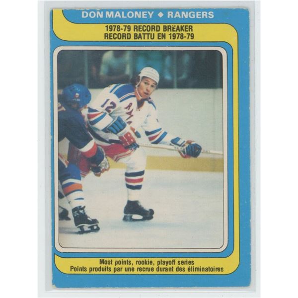 79 - 80 OPC Don Maloney Record # 162