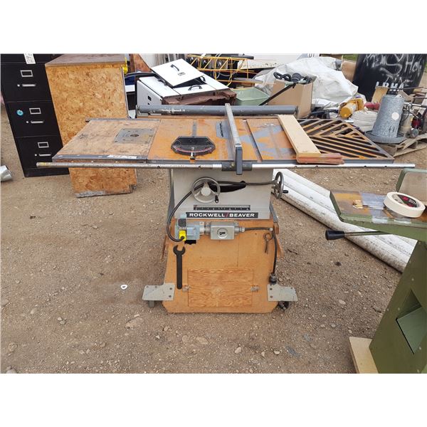 Rockwell Beaver Table Saw With Table Extension 51" W