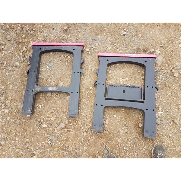 2 Plastic Folding Saw Horses