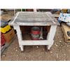 Image 1 : Rolling Shop Work Bench & Contents 29 X 24 X 28 Inch