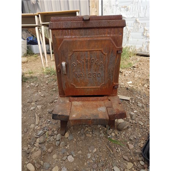 Antique Wood Stove 15 X 36 X 29 Inch