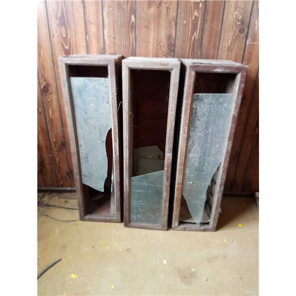 2 Vintage Cabinets 11 X 11 X 39 Inch
