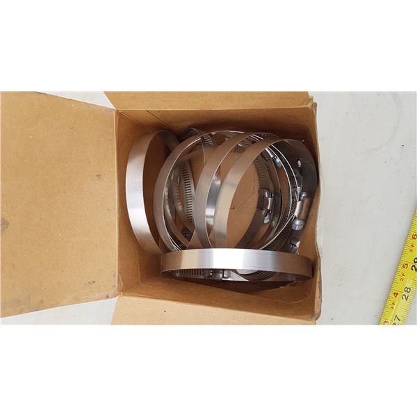 Lot Large Hose Clamps