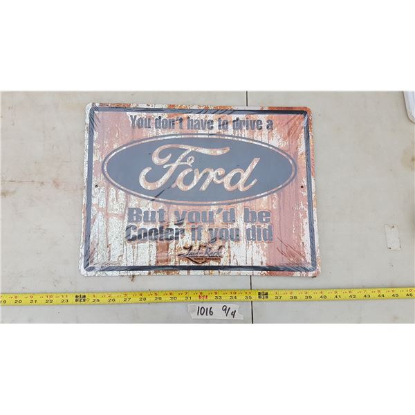 Ford Tin Sign Repro