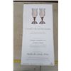 Image 2 : Crystal & Pewter Candle Holders NIB