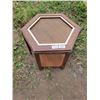Image 1 : Hexagon shaped wooden side table