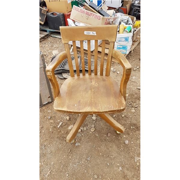 Vintage Wooden Office Chair