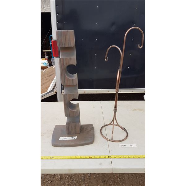 Wine Rack (Damaged) & Plant Hanger
