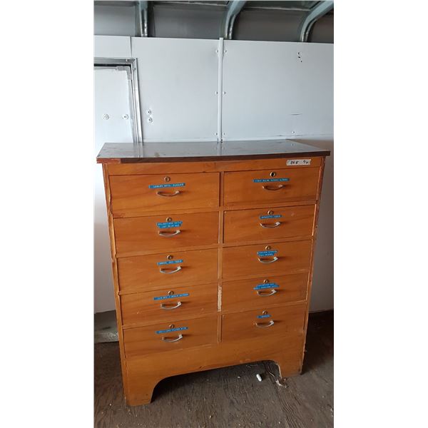 Lockable Storage Drawer & Contents (No Key)