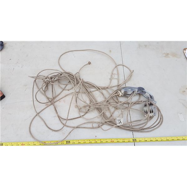 Light Duty Rope Pully System