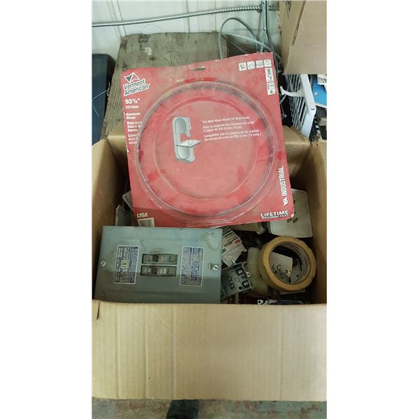Bandsaw Blade & Misc. Electrical Items