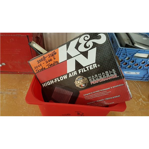 Lot Castors / K&N Filter & Aluminum Brazing Rods Etc.